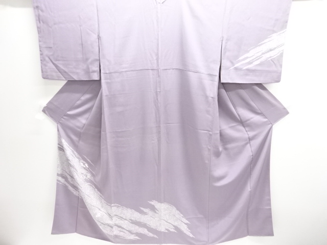 JAPANESE KIMONO / HOMONGI / EMBROIDERY / UME & PINE